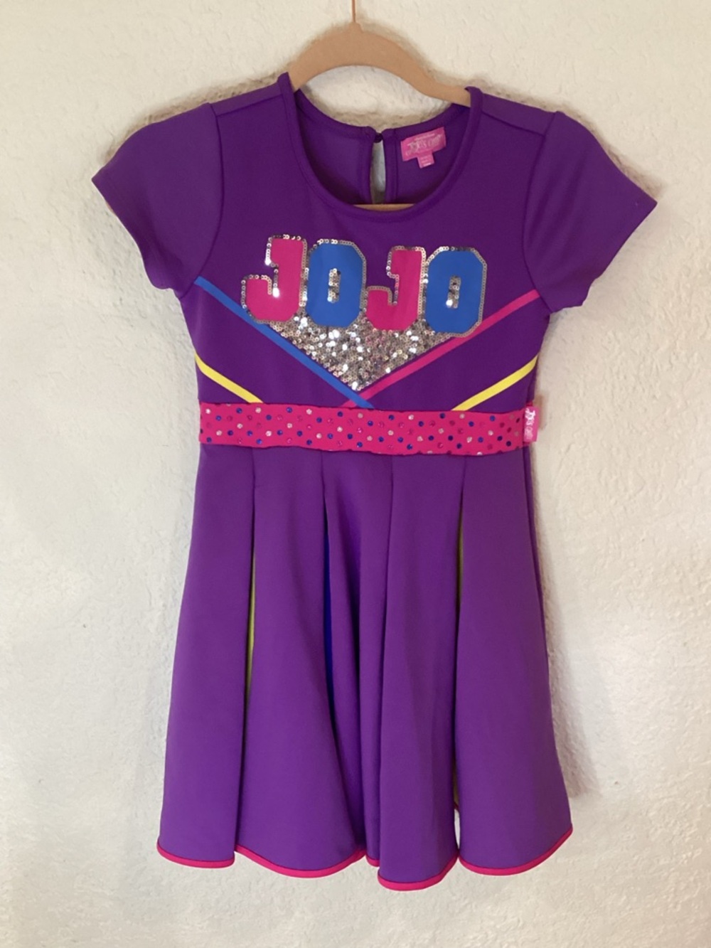 JoJo Siwa Purple Dress with Pink and Blue Accents